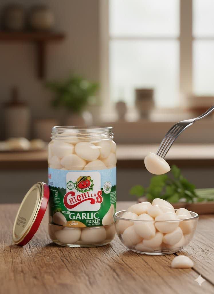 ترشی سیر سفید اصل با طعم ملایم و کیفیت ممتاز؛ مناسب برای علاقه‌مندان ترشی‌های سالم و خانگی. خرید آسان و ارسال سریع.